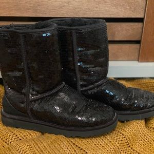 UGG Black Sequin Boots